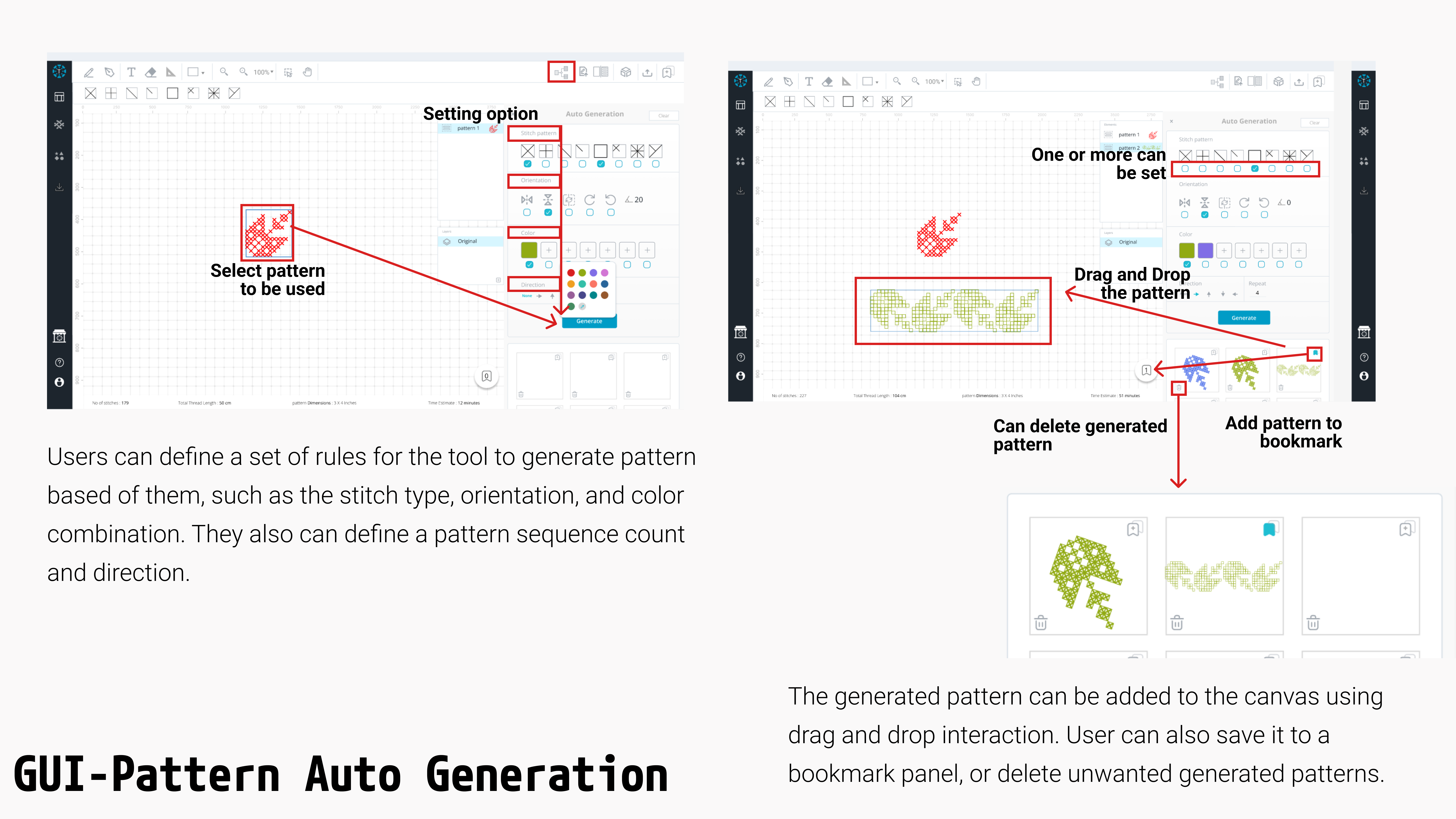  pattern auto generation GUI image