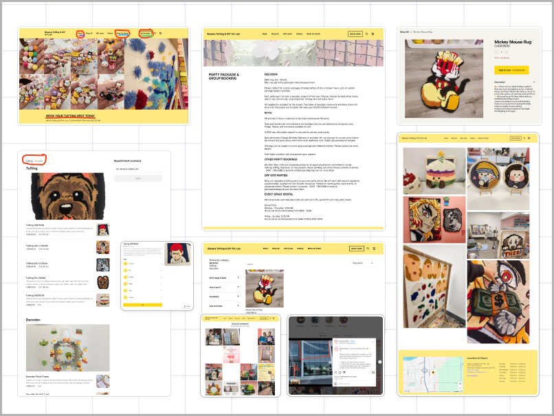 Original Banana Art Lab website